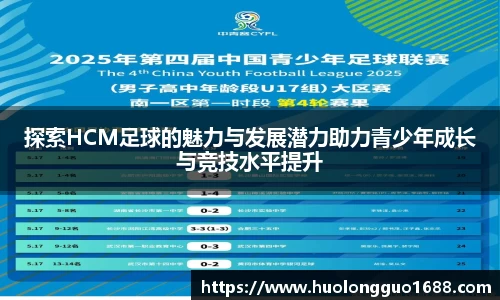 探索HCM足球的魅力与发展潜力助力青少年成长与竞技水平提升